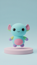 Orbit plush alien with tactile textures