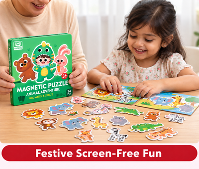 Magnetic Puzzle Book - Animals Edition