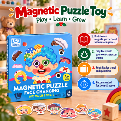 Magnetic Puzzle Book - Face Edition