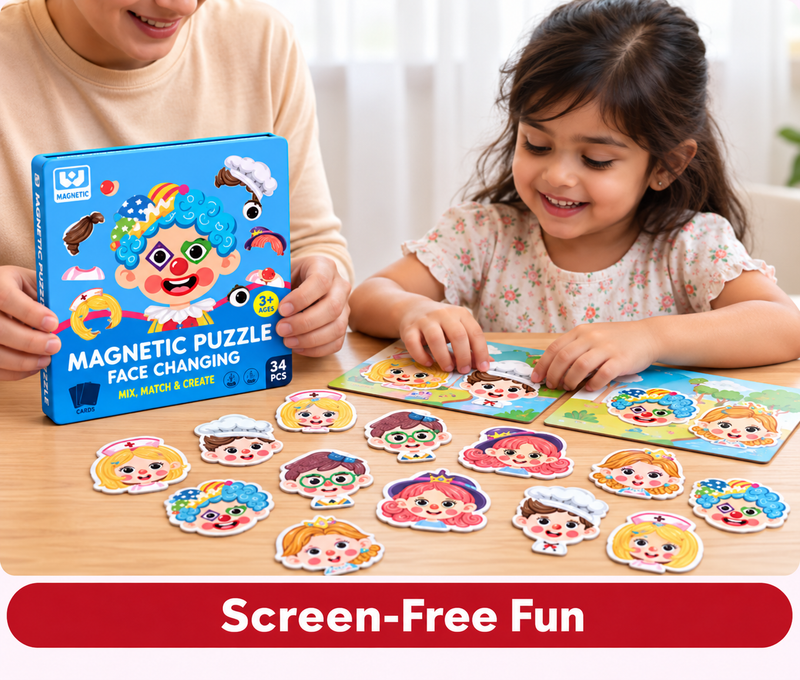 Magnetic Puzzle Book - Face Edition