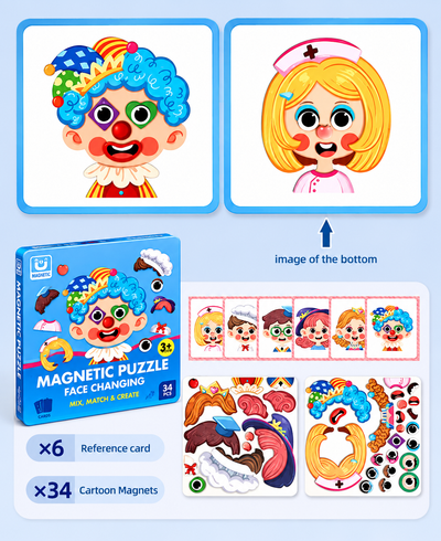 Magnetic Puzzle Book - Face Edition