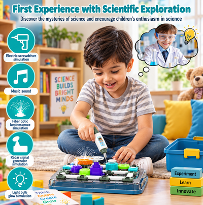 Circuit Science Kit - STEM Learning Set - Role Play Toys 58-Part