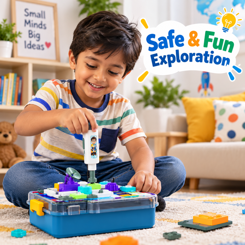 Circuit Science Kit - STEM Learning Set - Role Play Toys 58-Part