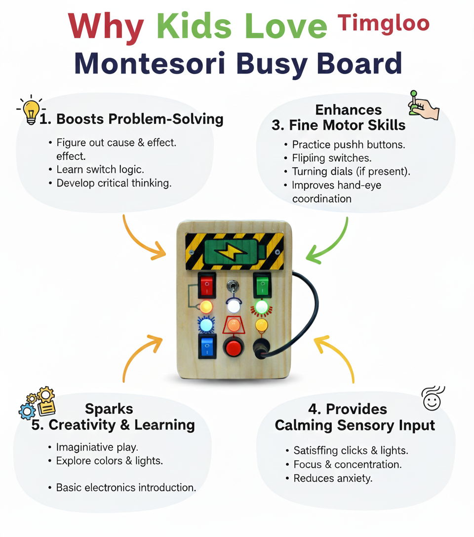 Plug Play Montessori Busy Board