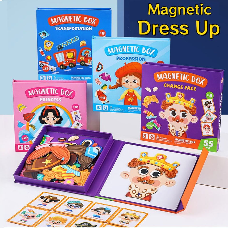 Magnetic Dress-Up Puzzle Box detail