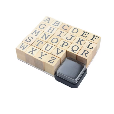 Self-Inking Alphabet Stamp Set for Kids