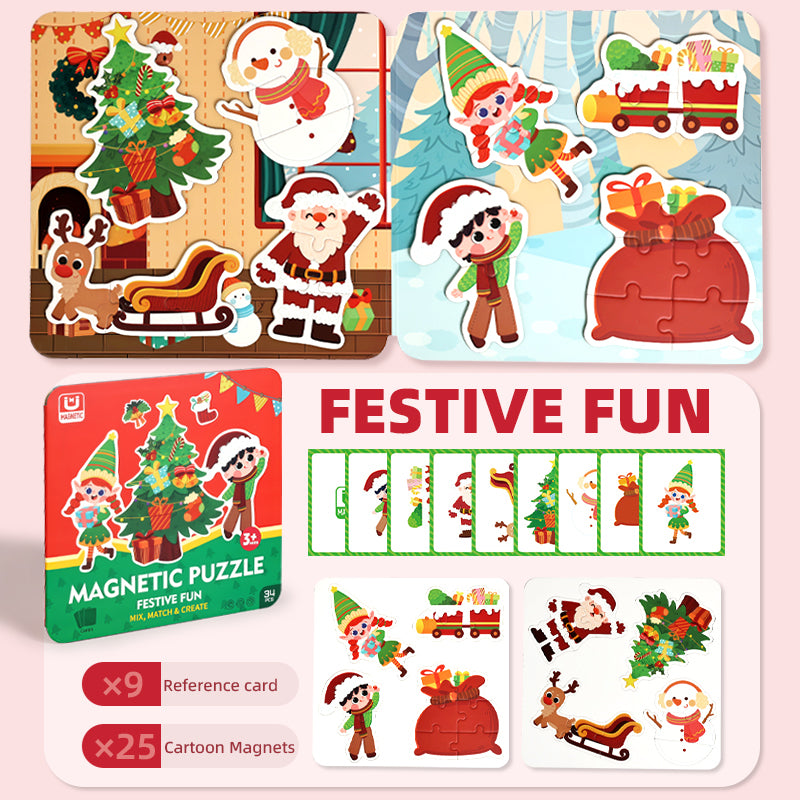 Magnetic Puzzle Book Christmas Edition