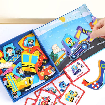 Magnetic Dress-Up Puzzle Box lineup