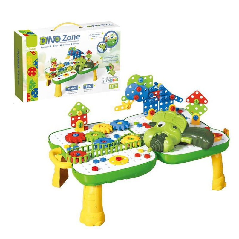 Dinosaur Toolbox Screw & Build Puzzle Set