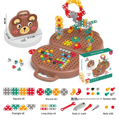 Bear Toolbox Screw & Build Puzzle Set