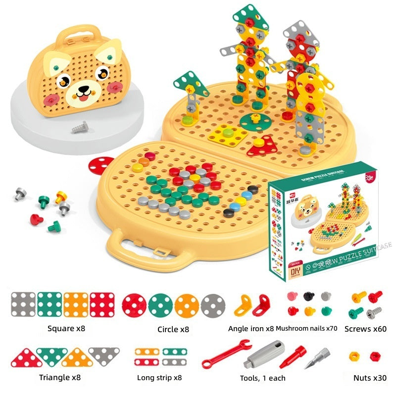 Puppy Toolbox Screw & Build Puzzle Set
