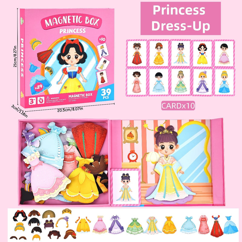 Magnetic Dress-Up Puzzle Box Princess