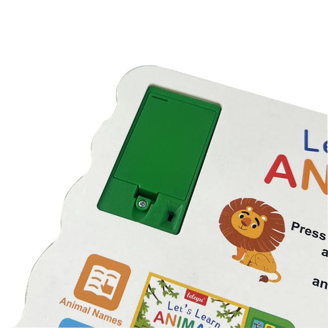 Animal World Sound Book pages showing press buttons