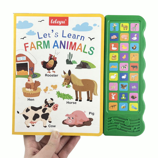 Farm Animals Sound Book pages