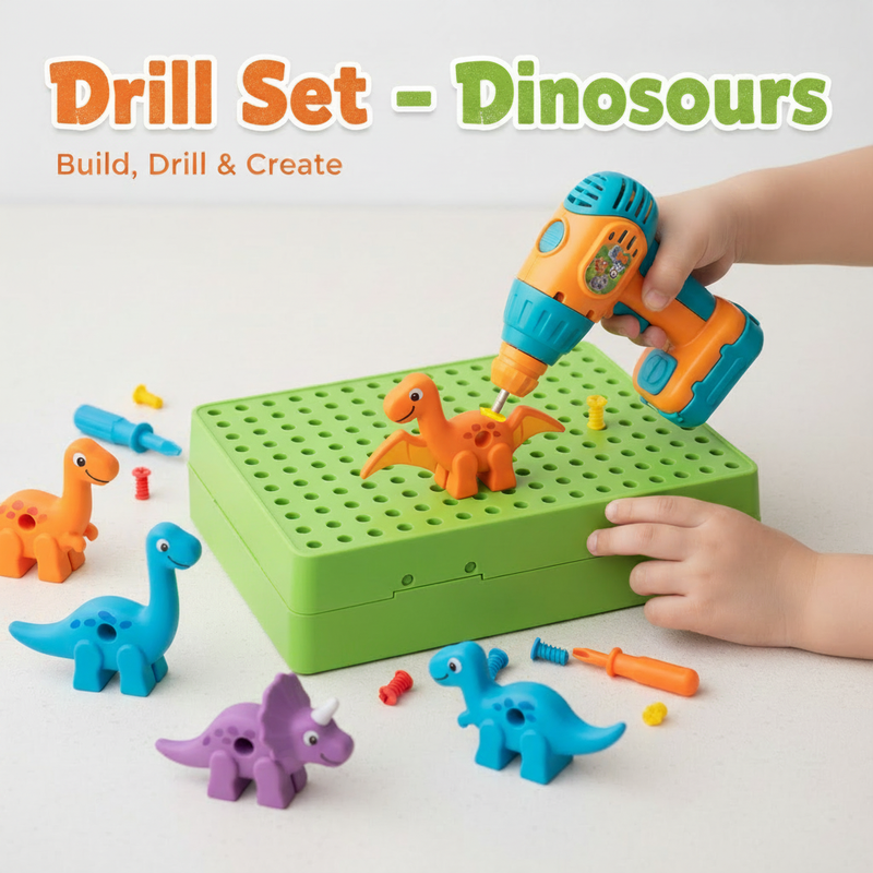 Green Build, Drill & Create dinosaur image