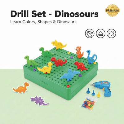 Green dinosaur learning image