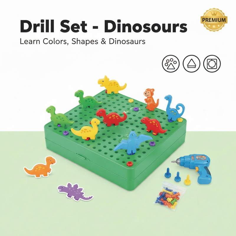 Green dinosaur learning image