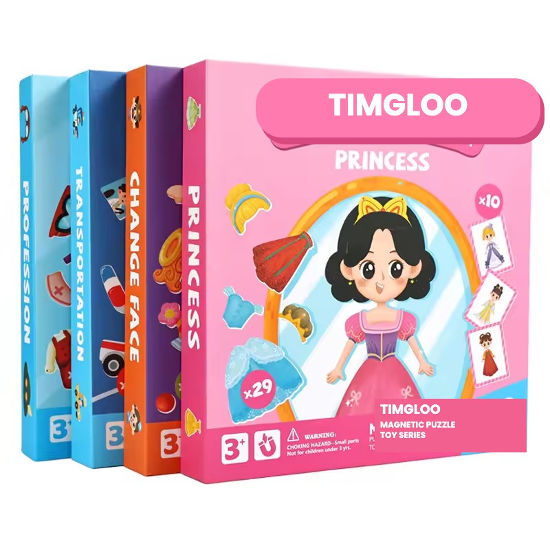 Magnetic Puzzle Box - Princess Edition, Timgloo Toys packaging