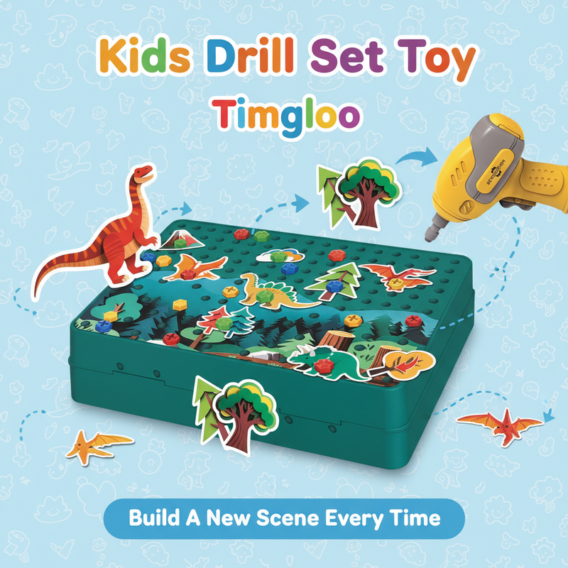 Mix-and-match dinosaur scenes