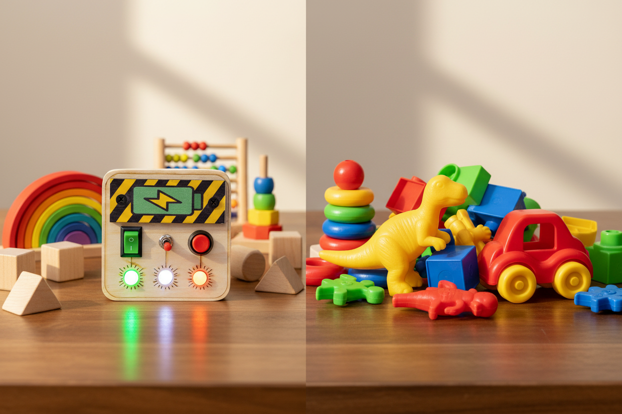 Smart Starter Montessori vs Plastic Toys comparison