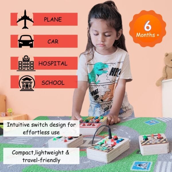 Robomelon Montessori Busy Board - Image 5